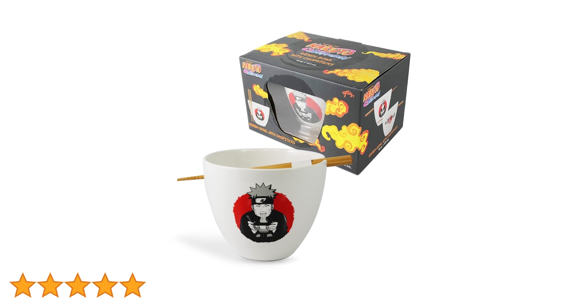 Amazon.co.jp: JUST FUNKY ナルト ラーメン丼 木製箸付き ナルト